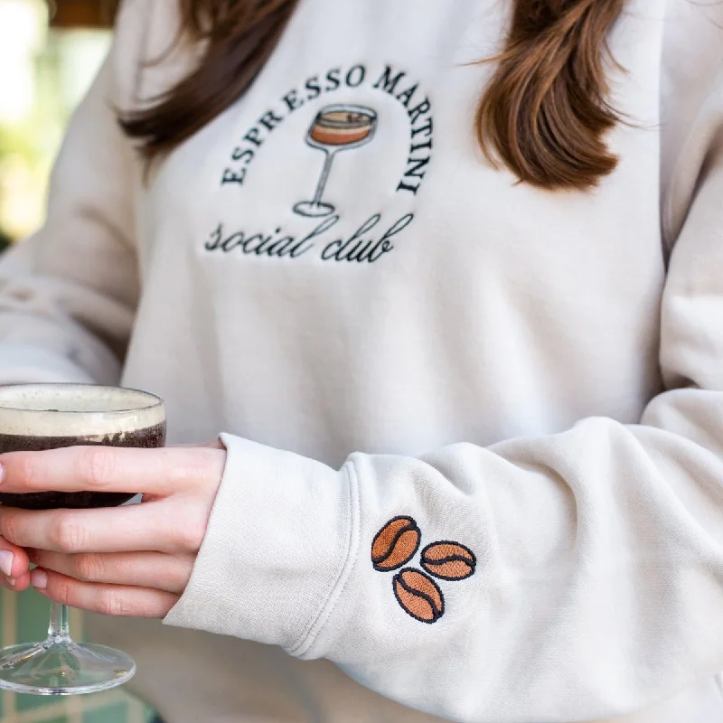 Elegant Design 'Espresso Martini Social Club' Cozy Crew