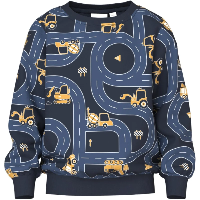 Comfy Dress Name It Dark Sapphire Vifelix Loose Sweatshirt
