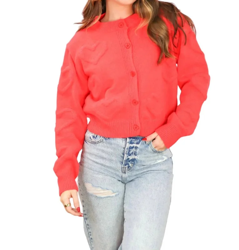 Fashionable Items How Sweet Cardigan In Red