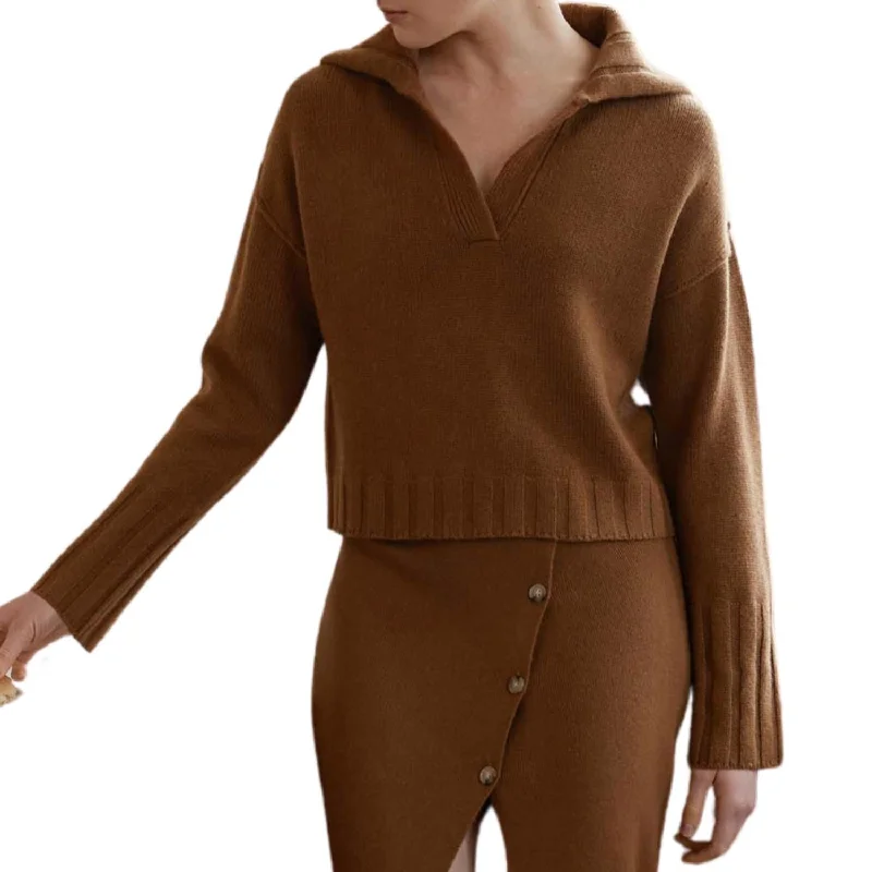 Soft Comfort Maeve Sweater In Caramel