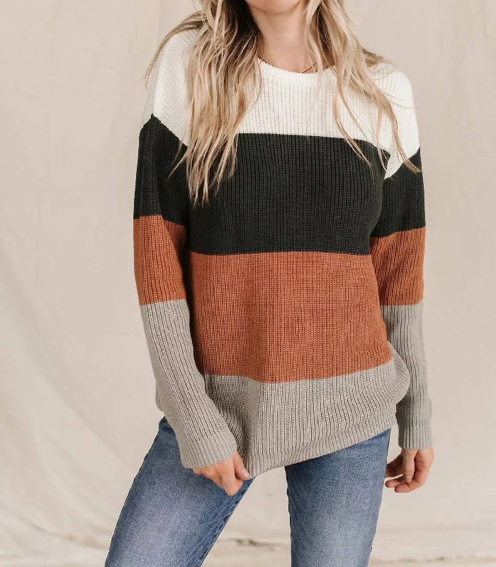Casual Ease The Paige Sweater In Auburn