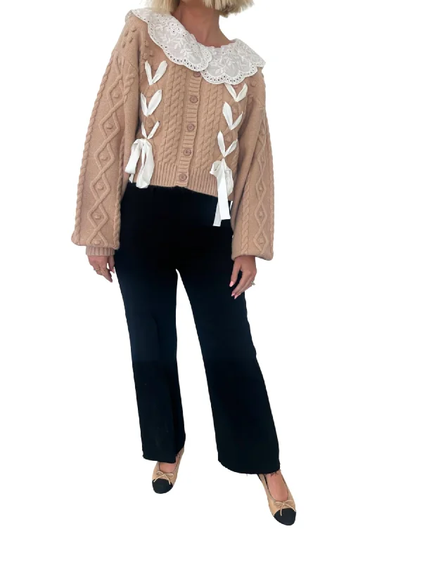 Fresh And Natural Hallie Wide Leg Denim Jeans In Black