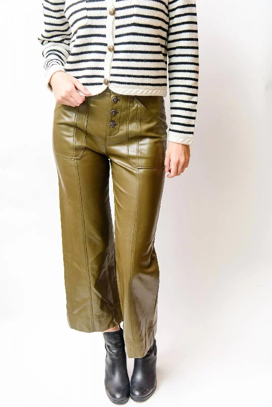 Bottom And Versatile Benji Pant In Dark Olive