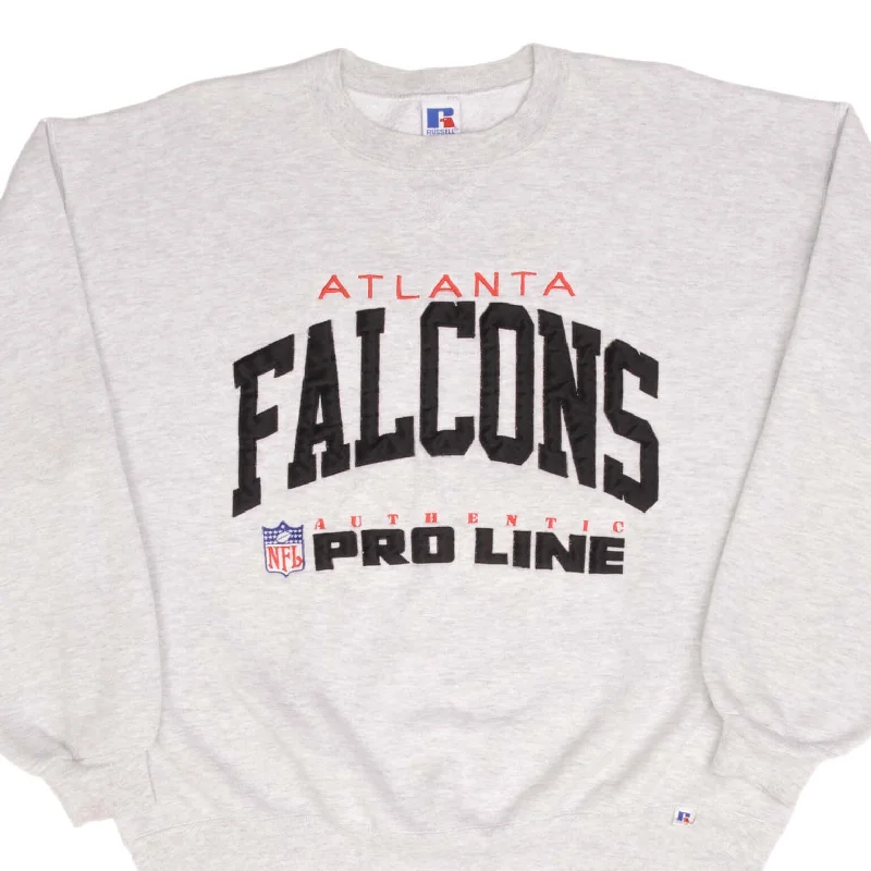 Soft Knitwear VINTAGE RUSSEL ATHLETIC NFL ATLANTA FALCONS 1990SGREY SWEATSHIRT XL MADE USA