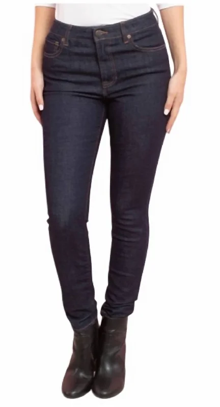 Sexy Fun Hi-Rise Skinny Jeans In Dark Denim