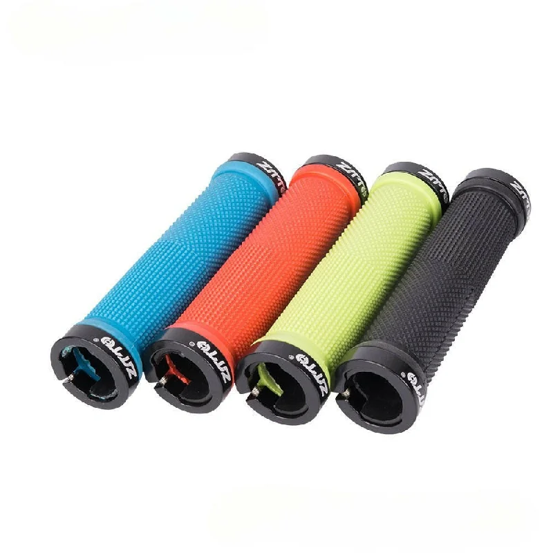 High-end Sense ZTTO Anti slip Rubber Bicycle Grips Silicone Gel Cycling Handle Grip for MTB Folding Road Bike Handlebar parts Alloy Lockable