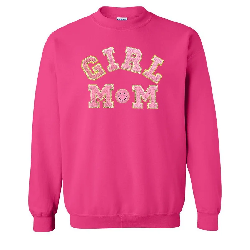 Chic Comfort Wear Girl Mom Letter Patch Sweatshirt