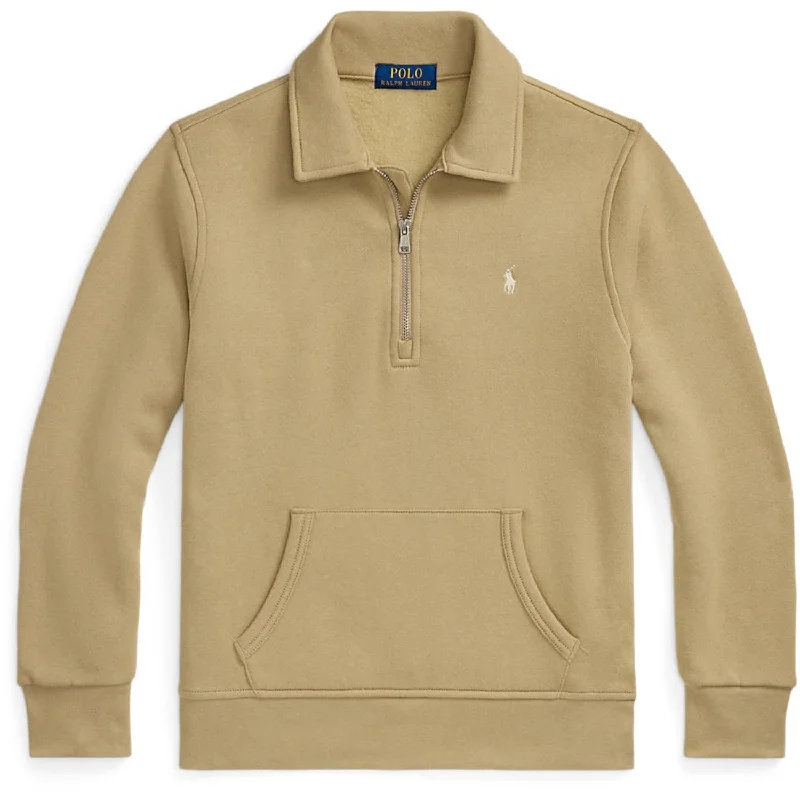 Elegant And Casual Polo Ralph Lauren Classic Khaki Sweatshirt