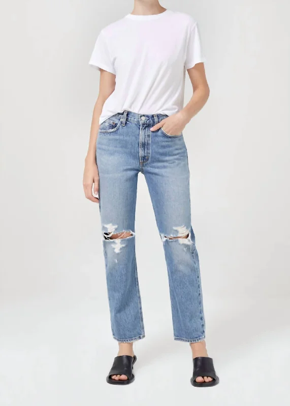 Casual And Versatile Mia Straight Jean In Rule