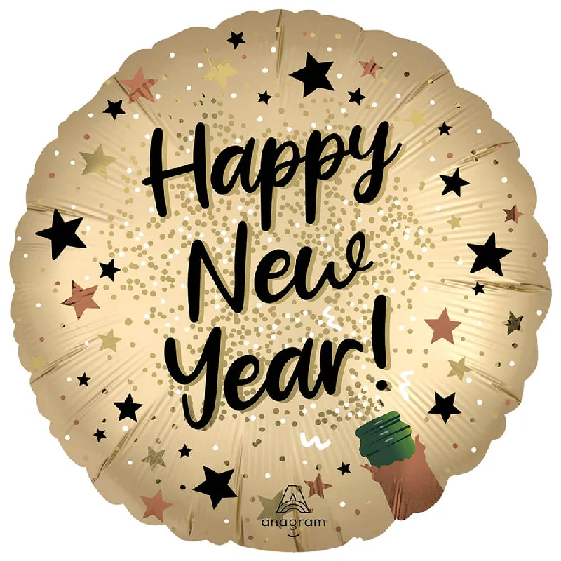 Cozy Vibes 18 inch SATIN NEW YEARS NATURAL SPARKLE
