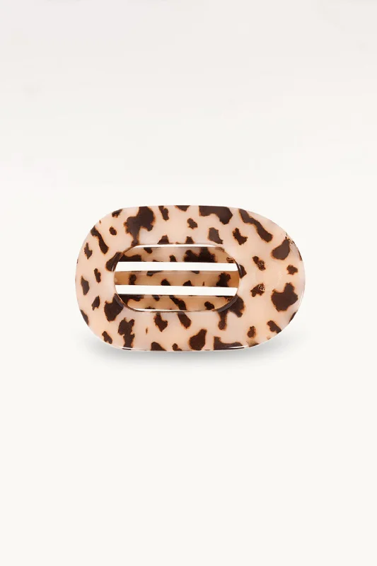 Soft Style Teleties Small Flat Round Hair Clip in Blonde Tortoise | TT-FCS01-023