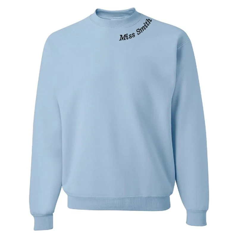 Stylish Ease Make It Yours™  Teacher Collar Crewneck Sweatshirt