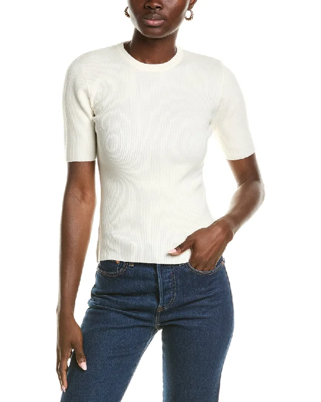 Fresh And Elegant Derek Lam 10 Crosby Salma Ribbed Wool-Blend Sweater