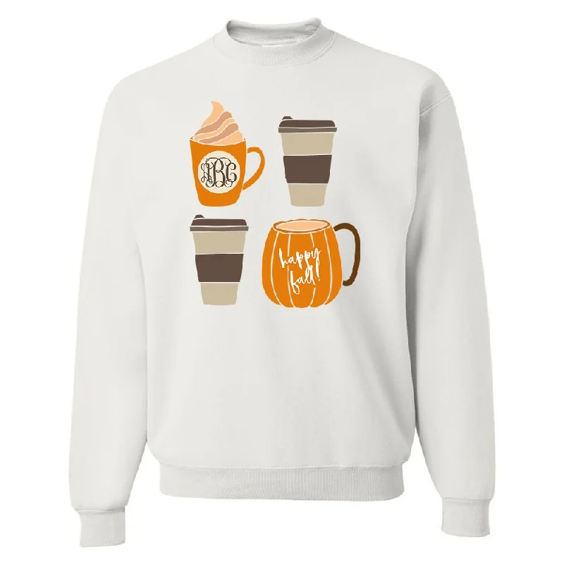 Cozy Sweaters Monogrammed 'Happy Fall' Crewneck Sweatshirt