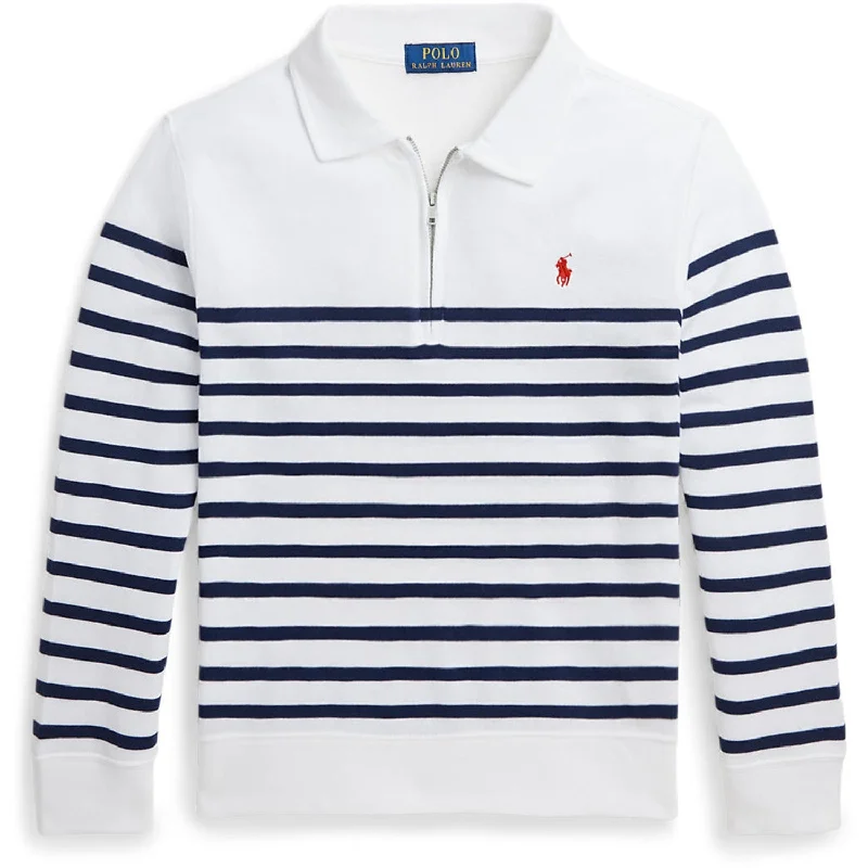 Weekend Comfort Wear Polo Ralph Lauren White/Spring Navy Sweatshirt