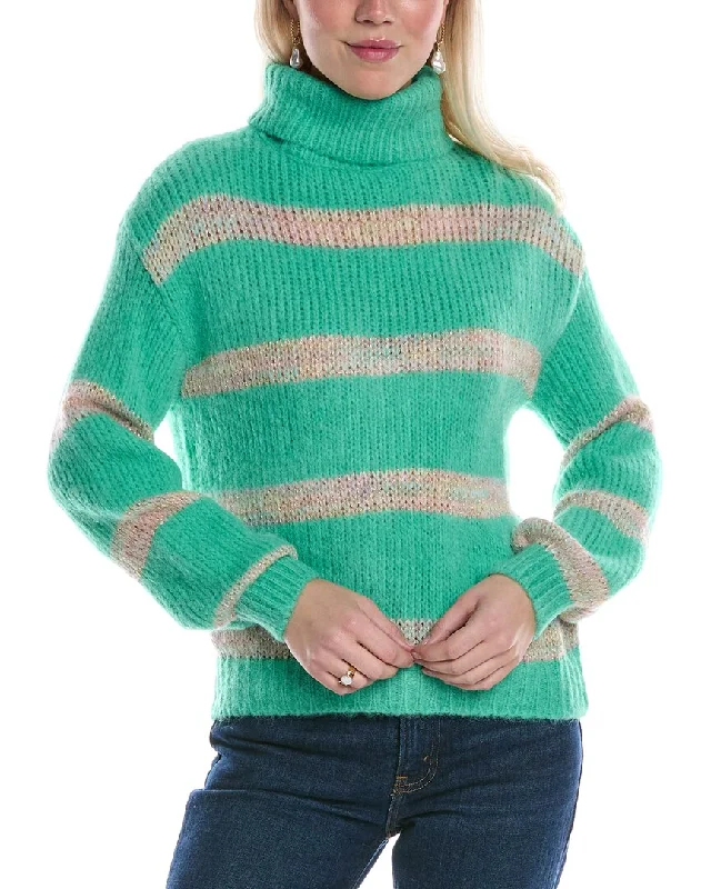 Single-shoulder Neck Design Anna Kay Isolede Cashmere-Blend Pullover