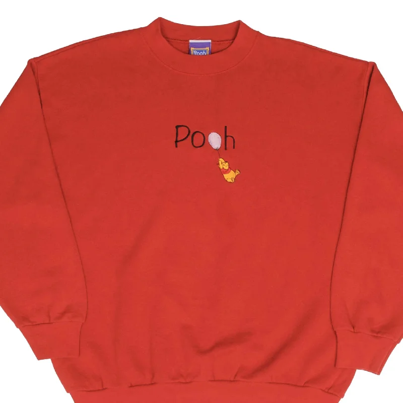 Relaxed Fits VINTAGE DISNEY WINNIE THE POOH EMBROIDERED 1990S SWEATSHIRT LARGE MADE IN USA