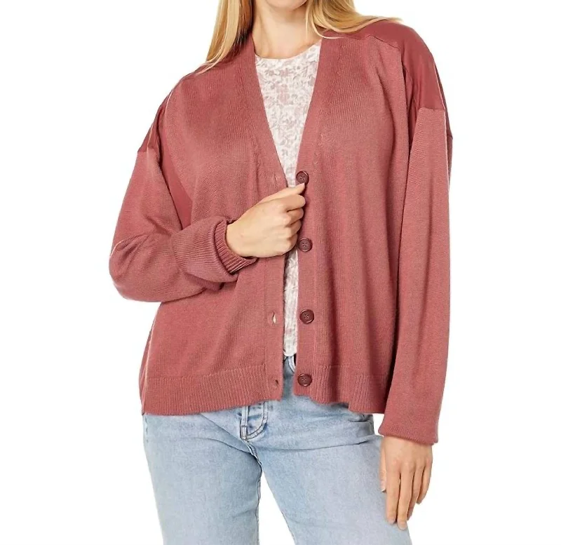 Simple Style Corinne Cardigan In Penny