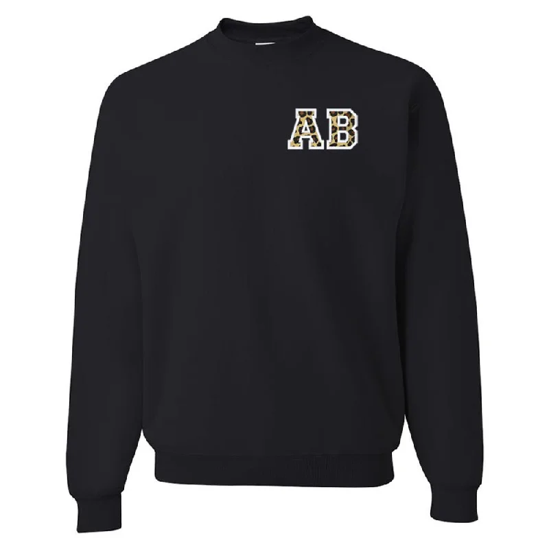 Luxury Fashion Initialed Leopard Crewneck Sweatshirt