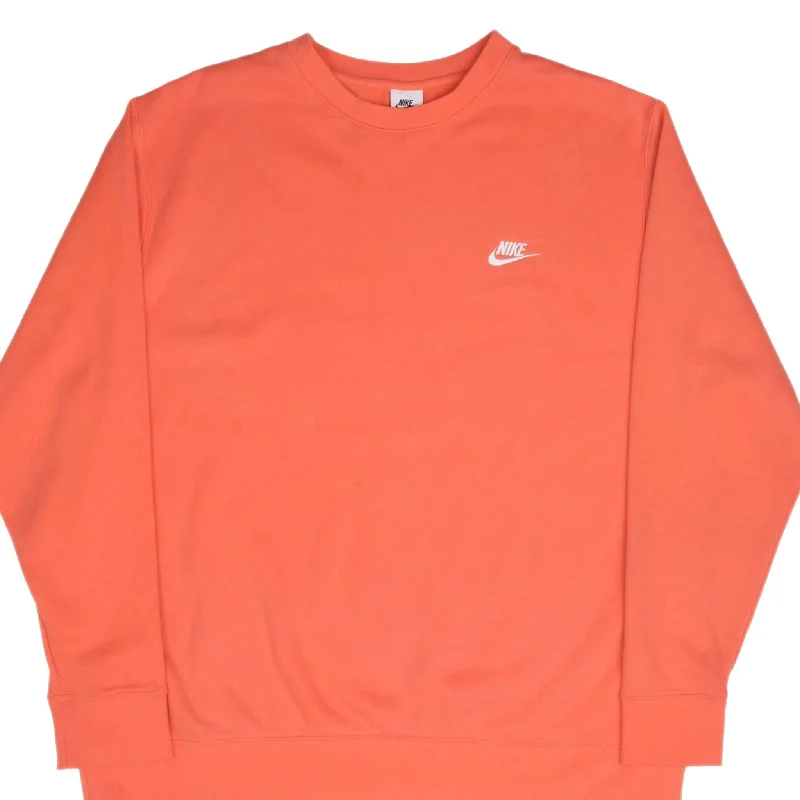 Comfortable Tops NIKE CLASSIC SWOOSH PINK SALMON SWEATSHIRT SIZE 2XL