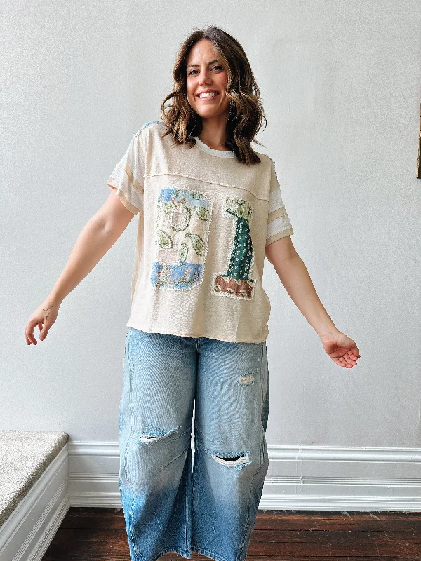Soft Clothing 91 Patchwork Graphic Tee