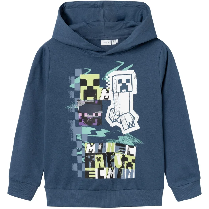 Comfortable Tops Name It Dark Denim Jiro Minecraft Sweatshirt Noos