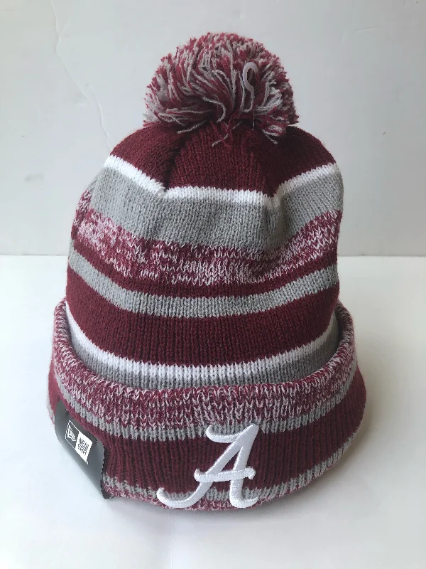 Chic Comfort Alabama Crimson Tide New Era One Size Fits All Winter Hat With Pom