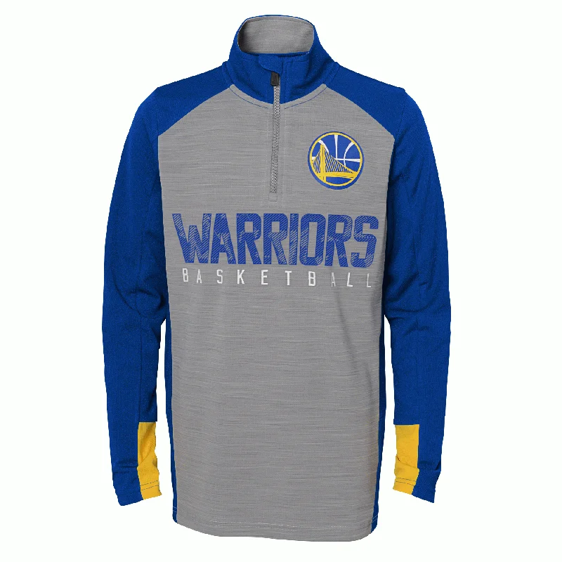 Comfortable Sweaters Golden State Warriors Youth 1/4 Zip Performance Long Sleeve Shooter