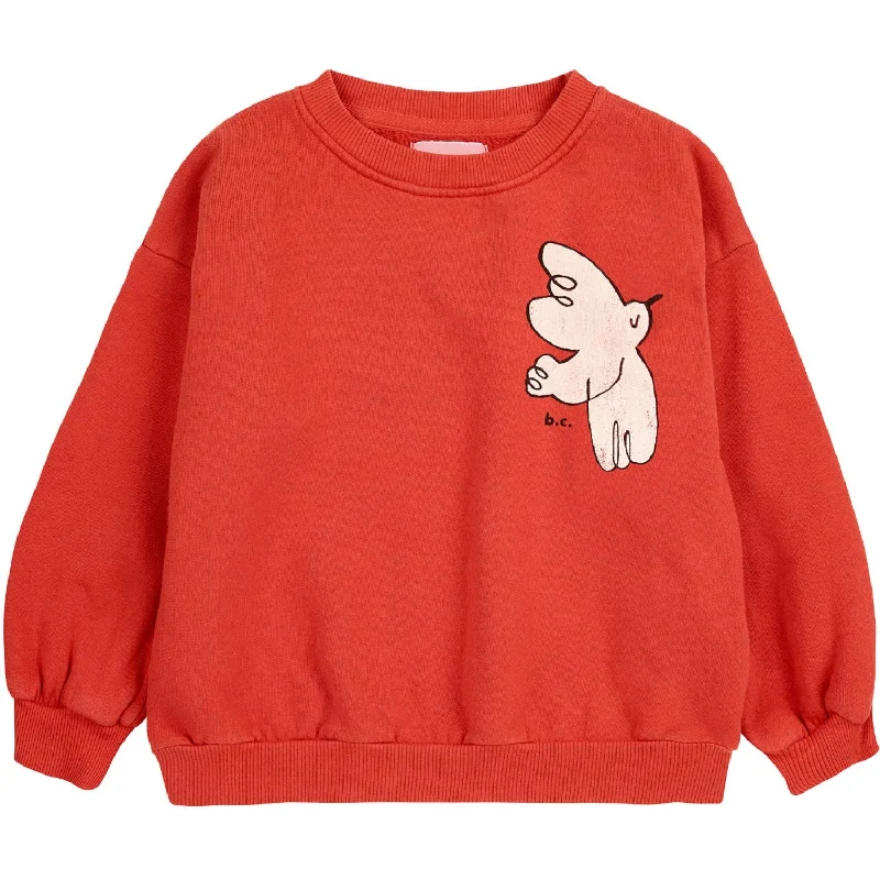 New Autumn And Winter Styles Bobo Choses Red Freedom Bird Crewneck