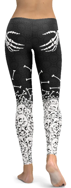 High Street Design Halloween Hand Print Leggings