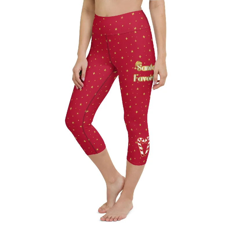 Elegant Dressing Santa's Favorite Yoga Capris