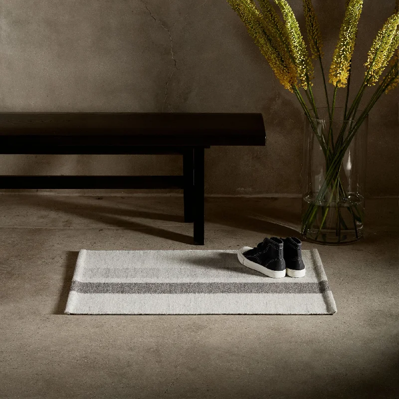 Urban Design Sense Striped Entry Mat - Natural/Grey