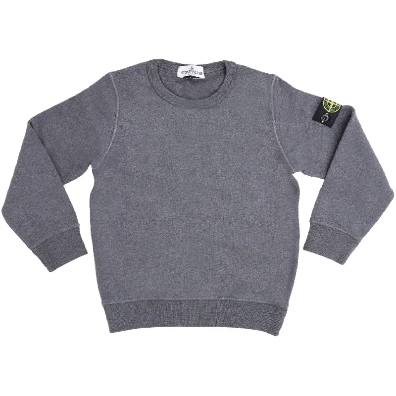 Fashion And Simplicity Stone Island Melange Dark Grey Sweat-Shirt