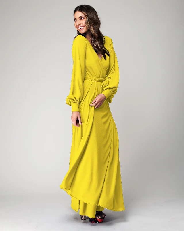 Innovative Design LilyPad Maxi Dress - Canary