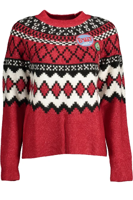 Elegant And Simple Desigual Elegant High Collar Sweater with Contrasting Women's Details