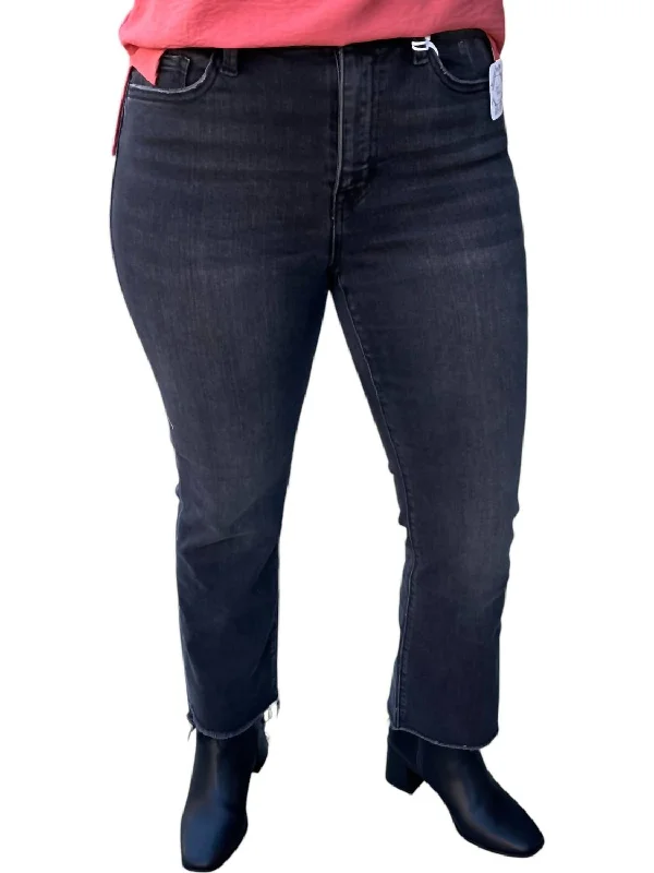 Free And Comfortable Vervet High Rise Straight Jeans In Black