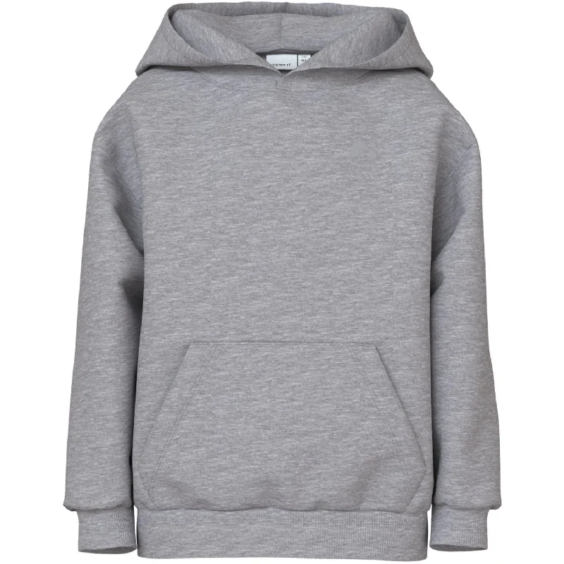 Simple Matching Name It Grey Melange Parker Sweatshirt