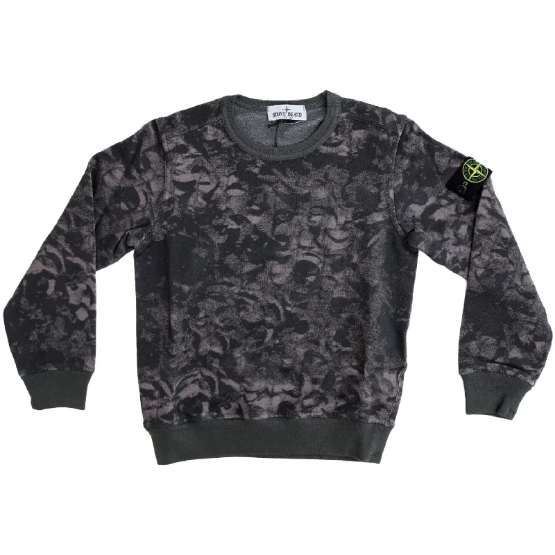 Fashionable In The Times Stone Island Black Sweat-Shirt