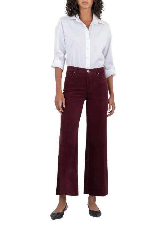 Cute Style Meg High Rise Fab Ab Raw Hem Jeans In Dark Plum