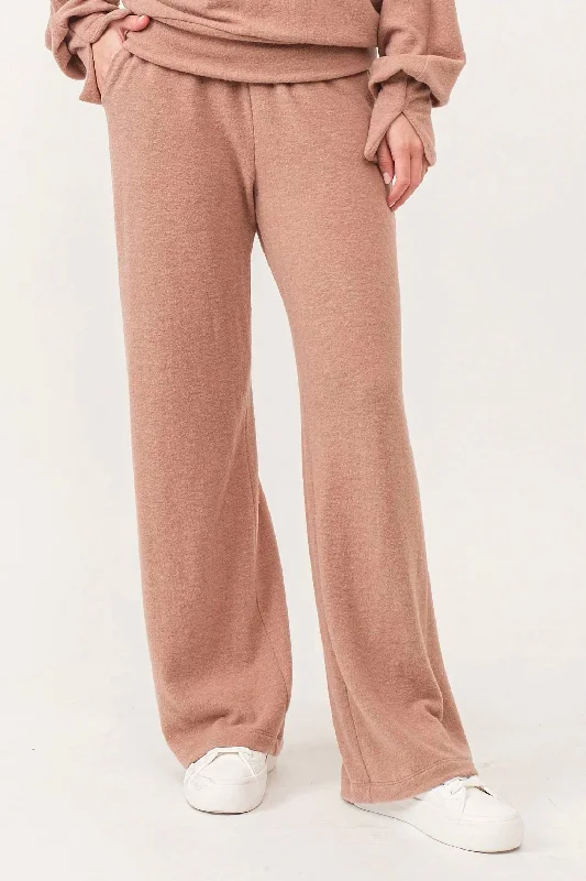 Moisture wicking Cashmere Pants In Toffee