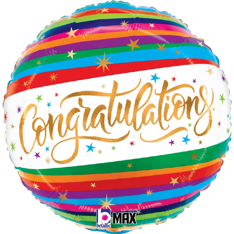 Comfortable Dresses 18 inch CONGRATULATIONS FUN STRIPES