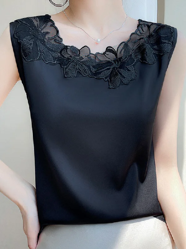 Cozy Essentials SilkSway Lace Vest