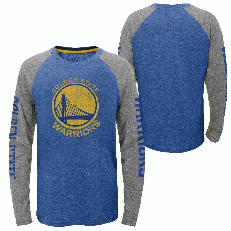 Stylish Fit Golden State Warriors Youth Long Sleeve Faded Shirt