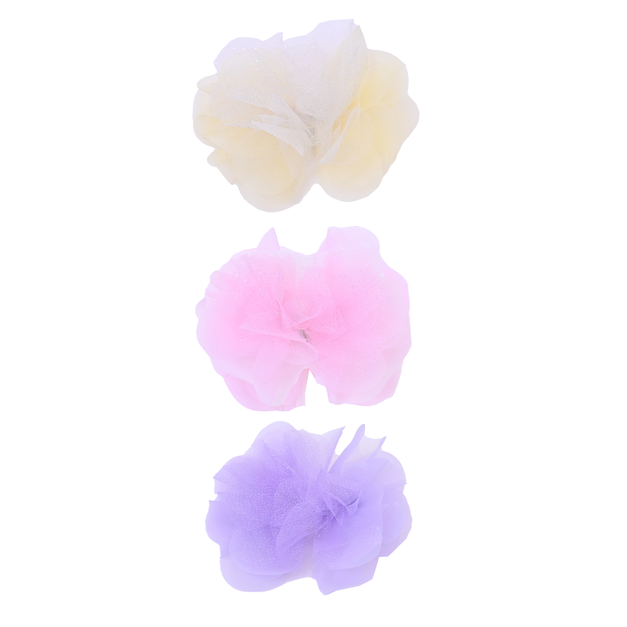 Stylish Comfort Tulle Flower Bow Hairclip Set