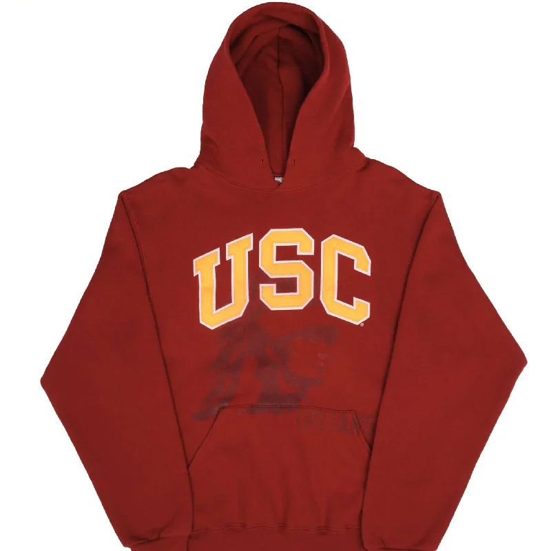 New Products VINTAGE USC RUSSELL RED HOODIE SWEATSHIRT 2000S SIZE MEDIUM