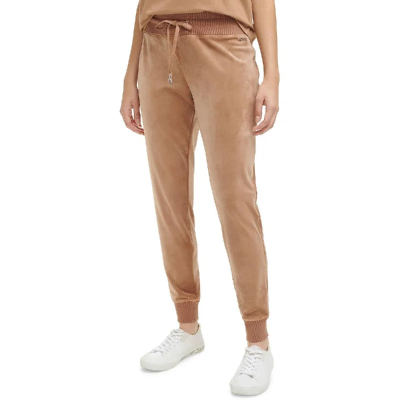 All-Day Outfits Womens Velour Drawstring Jogger Pants