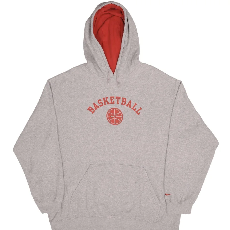Exquisite Embroidery VINTAGE NIKE SWOOSH BASKETBALL GREY HOODIE SWEATSHIRT 2000S SIZE XL Exquisite Embroidery VINTAGE NIKE SWOOSH BASKETBALL GREY HOODIE SWEATSHIRT 2000S SIZE XL