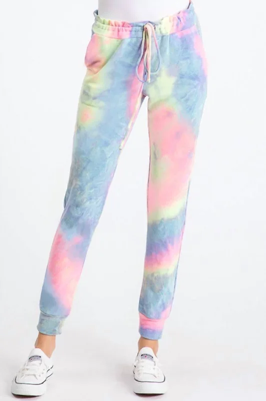 Luxury Style Tie Dye Jogger In Multi