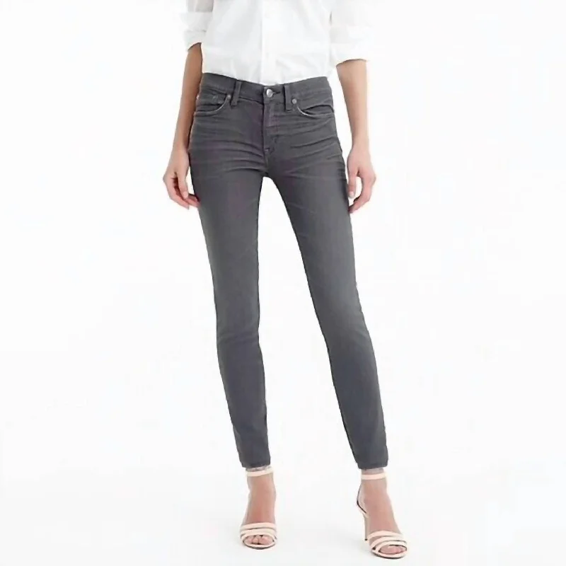 Casual Fit Wear Toothpick Mis Rise Skinny Jeans In Gray