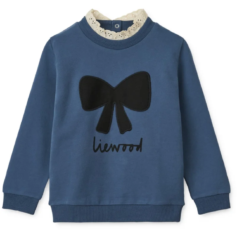 Sweet Breath LieWood Bow / Indigo Blue Rakel Sweaters
